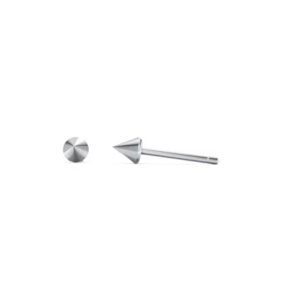 Jewlr Mini Spike Stud Earrings In Red