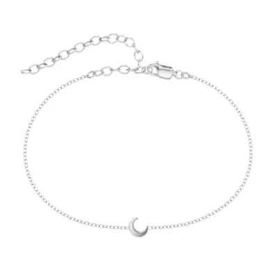 Jewlr Moon Anklet In Metallic
