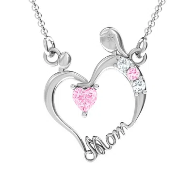 Jewlr Mother And Child Mothers Pendant In Silver