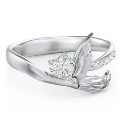 Jewlr Mystical Mermaid Ring In Silver