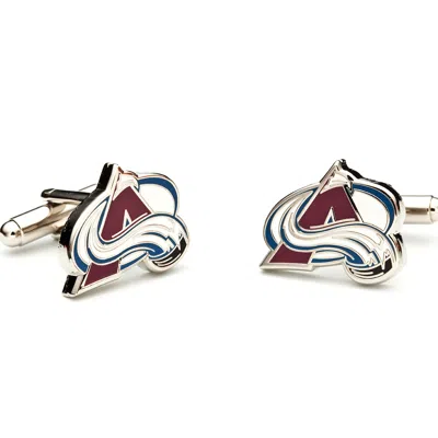 Jewlr Nhl- Colorado Avalanche Cufflinks In Red