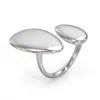 Jewlr Pebble Statement Ring In Silver