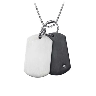 Jewlr Perfect Balance Dog Tag Necklace In Multi