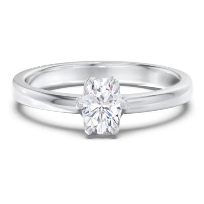 Jewlr Personalized Classic 6-prong Solitaire Diamond Engagement Ring In Metallic