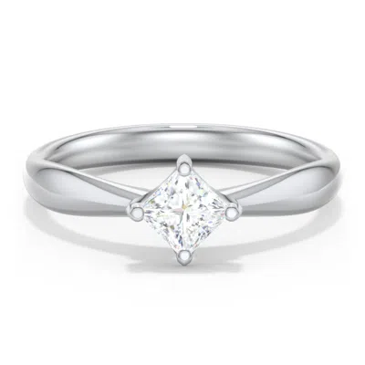 Jewlr Personalized Classic Diamond Solitaire With 4 Prong Setting In Metallic