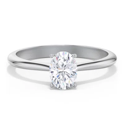Jewlr Personalized Classic Solitaire Engagement Ring In Metallic