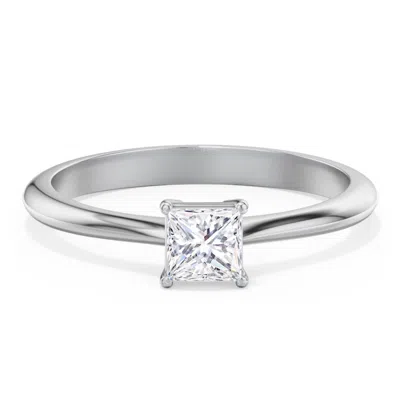 Jewlr Personalized Classic Solitaire Engagement Ring In Metallic