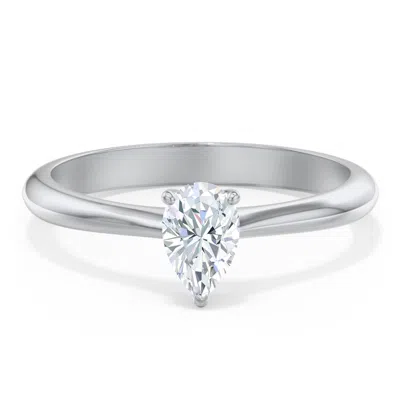 Jewlr Personalized Classic Solitaire Engagement Ring In Metallic