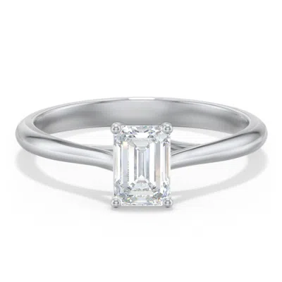 Jewlr Personalized Classic Solitaire Engagement Ring In Metallic
