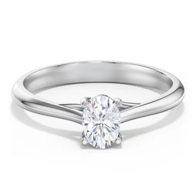 Jewlr Personalized Classic Solitaire Engagement Ring In Metallic
