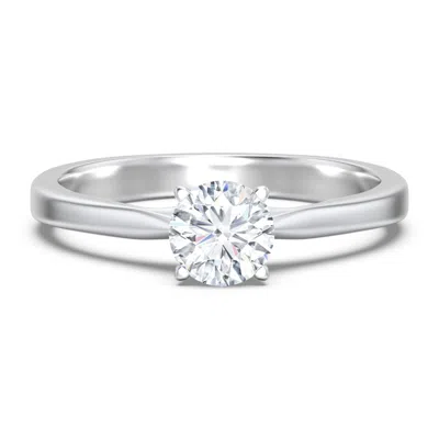 Jewlr Personalized Classic Solitaire Engagement Ring With White Gold Setting