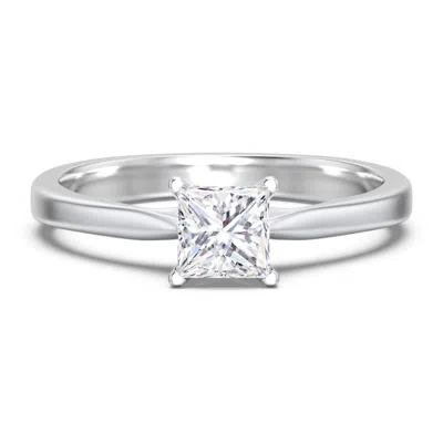 Jewlr Personalized Classic Solitaire Engagement Ring With White Gold Setting