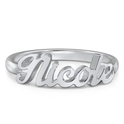 Jewlr Personalized Name Ring In Silver