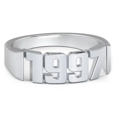 Jewlr Personalized Year Ring In Gray