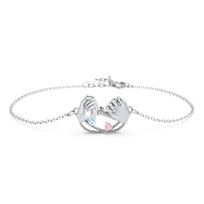 Jewlr Pinky Swear Promise Bracelet In Silver