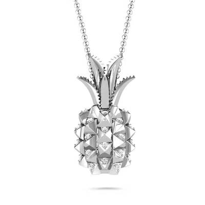 Jewlr Pretty In Pineapple Necklace In Yellow