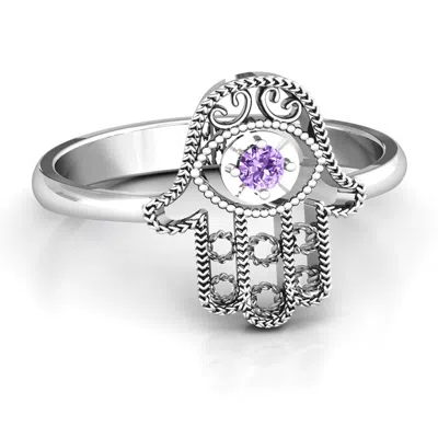 Jewlr Protection Hamsa Ring In Silver
