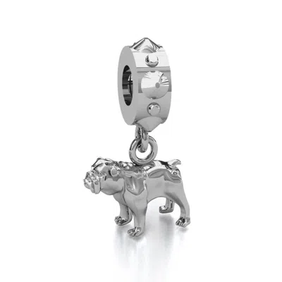 Jewlr Puppy Bracelet Charm In Silver