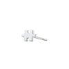 Jewlr Puzzle Piece Shape Single Stud In Red