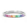 Jewlr Rainbow Stackable Ring - 2mm In Pattern