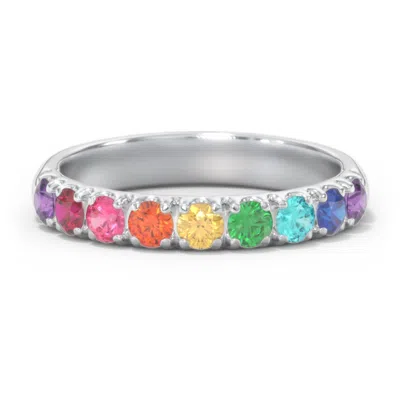 Jewlr Rainbow Stackable Ring - 3mm In Pattern