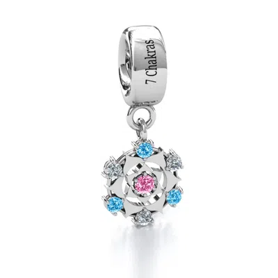 Jewlr Seven Chakras Bracelet Charm In Silver