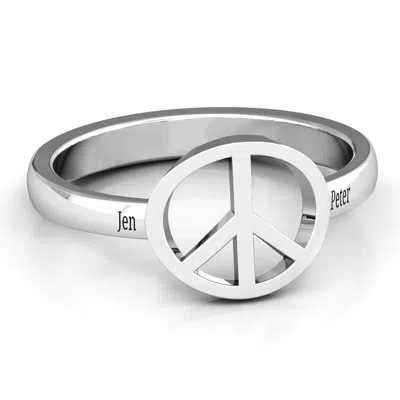 Jewlr Shanti Peace Ring In Silver