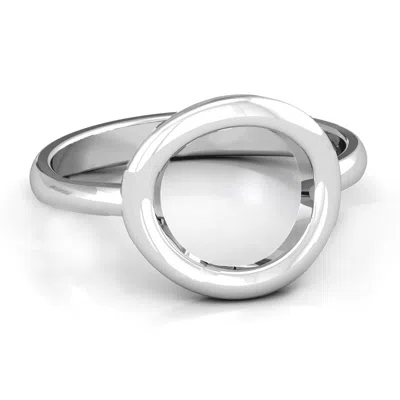 Jewlr Simple Circle Karma Ring In Gold