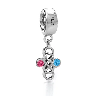 Jewlr Sisters Forever Bracelet Charm In White