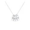 Jewlr Small Initial 4 Tag Necklace In Pattern