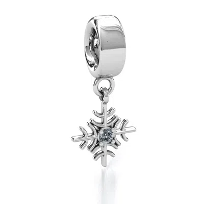 Jewlr Snowflake Bracelet Charm In Pattern