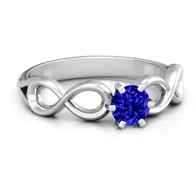 Jewlr Solitaire Infinity Daughters Ring In Silver