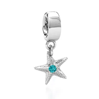 Jewlr Starfish Bracelet Charm In Orange
