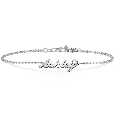 Jewlr The Flourish Name Bracelet In Red