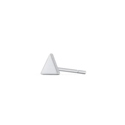 Jewlr Triangle Shape Single Stud In Purple