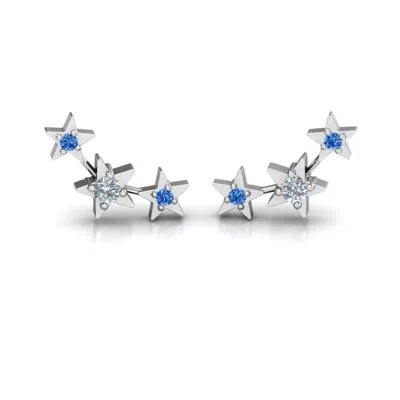 Jewlr Twinkle Little Stars Earrings In Metallic