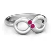 Jewlr "twosome" Infinity Ring In Silver