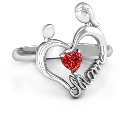 Jewlr Unbreakable Bond Heart Ring In Silver