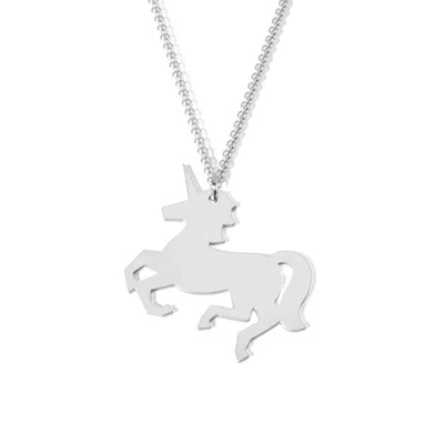Jewlr Unicorn Dreams Solid Cutout Necklace In Pattern