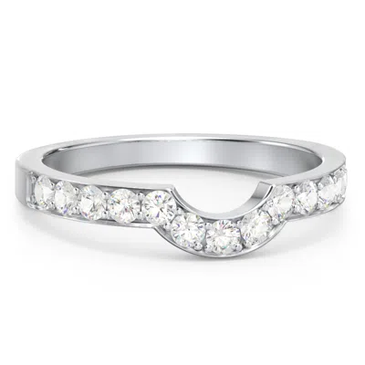 Jewlr U-shape Shadow Birthstone Ring In Silver