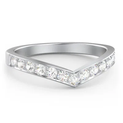 Jewlr Vanessa Band Birthstone Ring In Silver