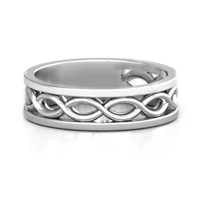 Jewlr Women's Diadem Infinity Ring In Silver