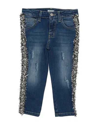Jeycat Babies'  Toddler Girl Jeans Blue Size 4 Cotton, Elastane