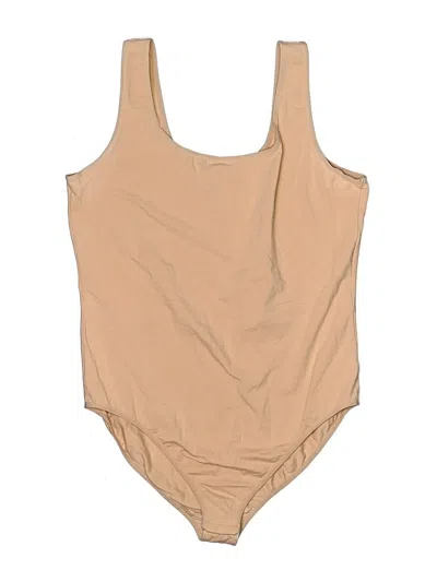 Pre-owned Jezebel Bodysuit In Tan