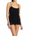 Jezebel Posh Basic Chemise In Black In Black