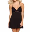 Jezebel Women's Monie Modal T Back Chemise In Black In Black