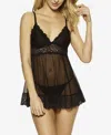 Jezebel Sarah Babydoll Set In Black
