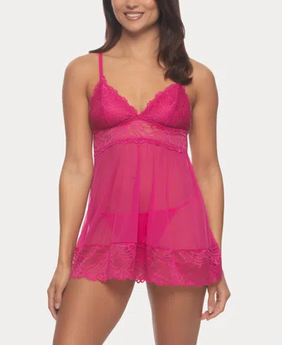 Jezebel Women's Sarah Babydoll Set In Very Berry