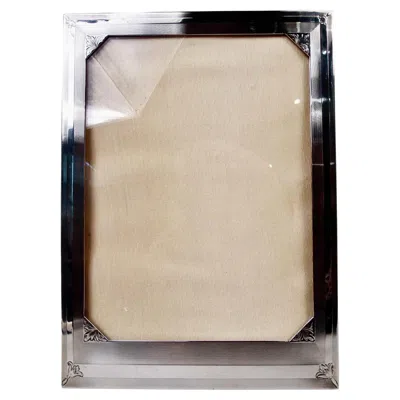 Pre-owned J.f. Fradley & Co. Antique American Art Deco Sterling Silver Picture Frame In Sand