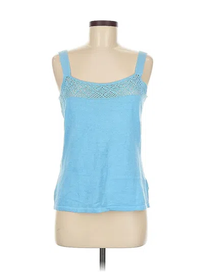 Pre-owned Jg Hook Tank Top Blue Strapless Neckline Tops